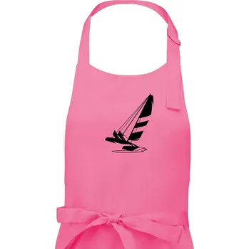 Kuchyňská zástěra Katamarán na vodě - Dámská zástěra na vaření - Univerzální velikost ( Růžová )