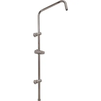 Tyč na sprchový závěs Slezák Rav sprchová tyč bez příslušenství lesklá šedá MD0763MGL