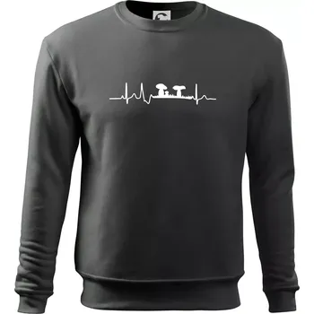 EKG houbař - Mikina Essential dětská - 146 cm/10 let ( Tmavá břidlice (šedá se zeleným nádechem) )