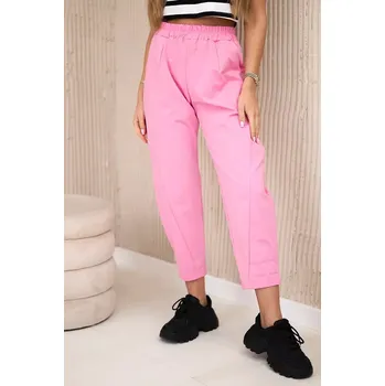 Dámské kalhoty Kalhoty s kapsami Summer Punto světle růžová UNI