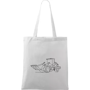 Nakladač jedním tahem - Taška bavlněná - 42 x 38 cm ( Bílá )