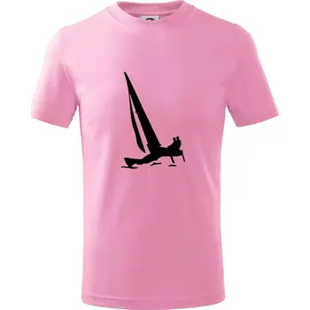 Katamarán 2 osoby - Tričko dětské bavlněné - 134 cm/8 let ( Růžová )