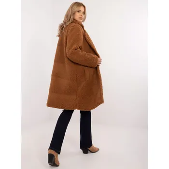 Dámský kabát Kabát DHJ EN 19991.86 světle hnědý jedna velikost