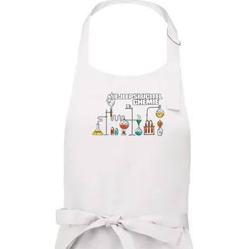 Kuchyňská zástěra Nejlepší učitel chemie - Pánská zástěra na vaření - Univerzální velikost ( Bílá )