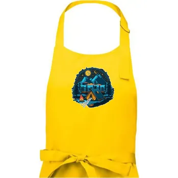 Kuchyňská zástěra Šumava pod stanem - Dámská zástěra na vaření - Univerzální velikost ( Žlutá )