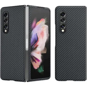 Pouzdro na mobilní telefon Ochranný plastový obal karbon pro Samsung Galaxy Z Fold7 5G - černý