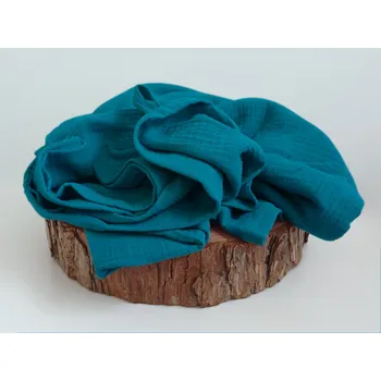 Nelly Mušelínový ručník - Petrol 45x100 cm