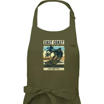 Kuchyňská zástěra East Coast - Pánská zástěra na vaření - Univerzální velikost ( Khaki )