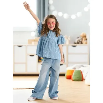 Dívčí džíny Sinsay - Džíny - modrá - 378EW-50J - 378EW-50J-98