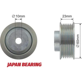 Vratná/vodicí kladka, klínový žebrový řemen, RNK-SU-008