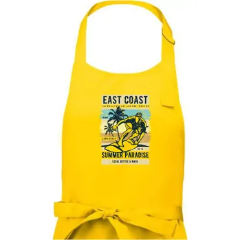 Kuchyňská zástěra East Coast - Pánská zástěra na vaření - Univerzální velikost ( Žlutá )