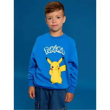 Chlapecká mikina Sinsay - Mikina typu crewneck Pokemon - modrá - 220GS-55X - 220GS-55X-98