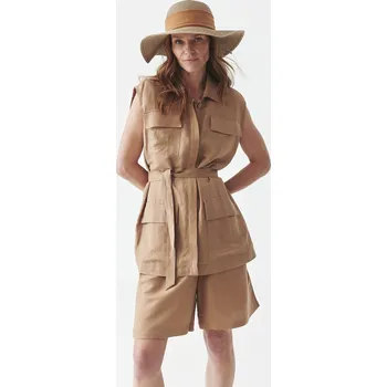 Dámská vesta Tatuum LÁTKA VELVETOVÁ VESTA S PÁSEK - RITI