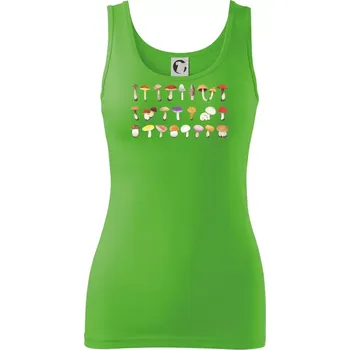 Dámské tričko Houby barevné - Dámské tílko - L ( Apple Green )