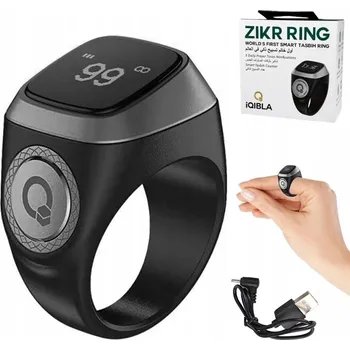 Pouzdro na mobilní telefon Chytrý prsten s displejem času a počítadlem modliteb, voděodolný