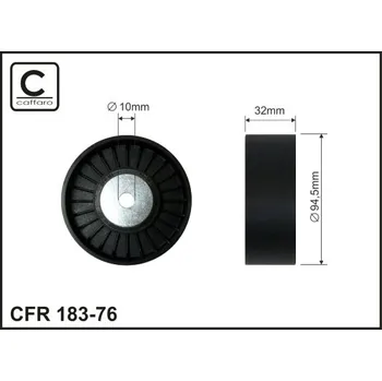 Vratna/vodici kladka, klinovy zebrovy remen, 183-76