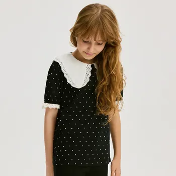 Reserved - Blúzka s ozdobným golierikom - vícebarevná - 539FT-MLC - 539FT-MLC-116