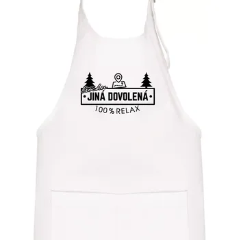 Kuchyňská zástěra Trochu jiná dovolená mapa - Dětská zástěra na vaření - Univerzální velikost ( Bílá )