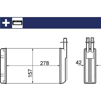 Výměník tepla Výměník tepla, vnitřní vytápění, AH 68 000S