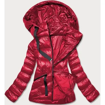 Červená krátká dámská zimní bunda (23066-(270)(1)) odstíny červené S (36)