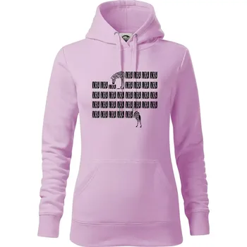 Dámská mikina Zebra dlouhá - Mikina dámská Cape s kapucí - XS ( Orchid )