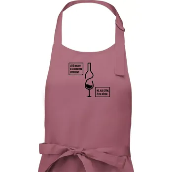 Kuchyňská zástěra Cítím, že se ožeru - Pánská zástěra na vaření - Univerzální velikost ( Starorůžová )