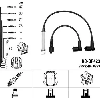 Zapalovací kabel Sada kabelů pro zapalování, 0793