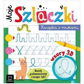 První čtění Moje szlaczki. Książka z rowkami. Wzory 3D – Anna Podgórska (PL)
