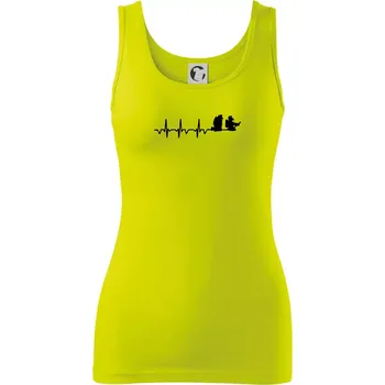 Dámské tričko EKG hasiči - Dámské tílko - 2XL ( Limetková )