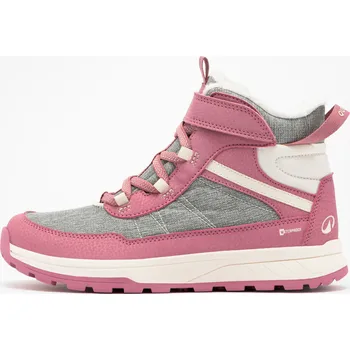 Pánská obuv QUECHUA Dětské turistické zimní boty SH 500 Warm 28 BÍLÁ|RŮŽOVÁ