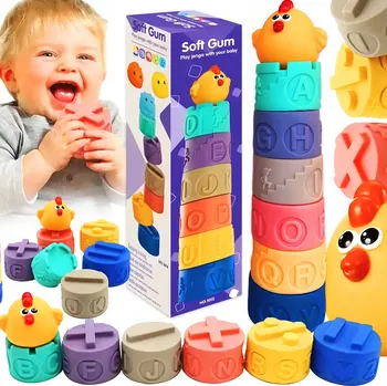 ostatní stavebnice Měkké Senzorické Stavebnice Sada Věž Hračka pro Děti +6 m