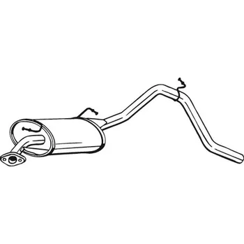 Tlumič výfuku Zadní tlumič výfuku, 219-553