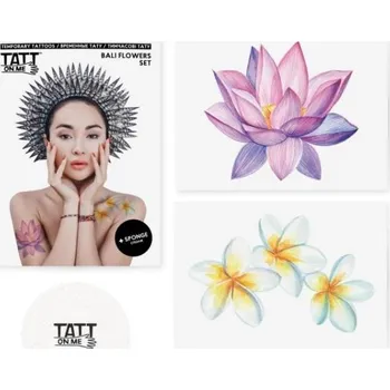 Odstranitelné tetování TATTonMe Tetovačky pro ženy Bali květy sada