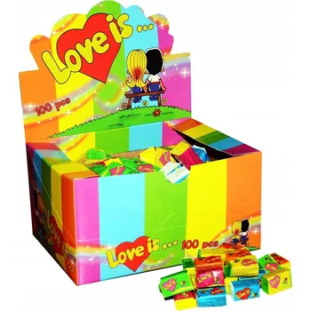 Cukrovinka Žvýkačka Love is fruit mix Profisa 100 kusů