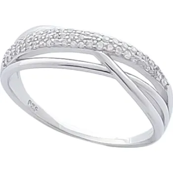 Prsten Stříbrný prsten s čirými zirkony IX. ve velikostech 59, 61, 64 61