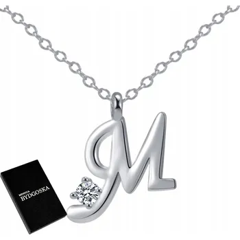 Náhrdelník STŘÍBRNÝ NÁHRDELNÍK PÍSMENO M INICIÁLY JMÉNA