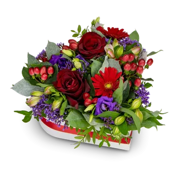 Dárková krabička Květinový box Cherry Střední - Belles Fleurs