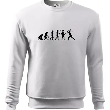 Pánská mikina Evoluce hurling - Mikina Essential pánská - 2XL ( Bílá )