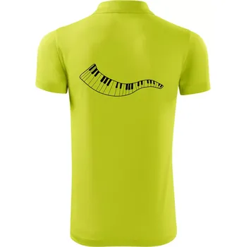 Pánská košile Klávesy vlna - Polokošile Victory sportovní (dresovina) - XL ( Limetková )