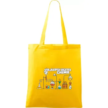 Nejlepší učitel chemie - Taška bavlněná - 42 x 38 cm ( Žlutá )
