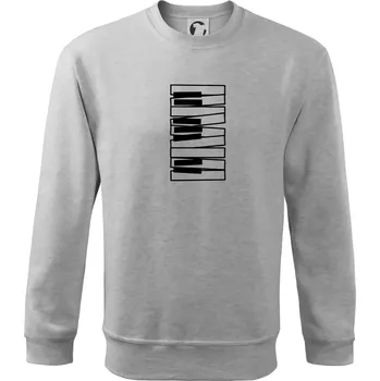 Chlapecké tričko Klávesy svisle - Mikina Essential dětská - 158 cm/12 let ( Světlešedý Melír )