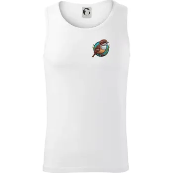 Vrabec na prsu - Tílko pánské Core - 2XL ( Bílá )