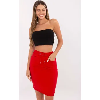 Dámská sukně BASIC FEEL GOOD Dámská sukně RV-SD-4793-1.32 Barva: Červená, Velikost: M