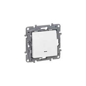 spínač Legrand 764522 NIL-TLAČÍTKO S&nbsp;OR. PODSV. BÍLÁ