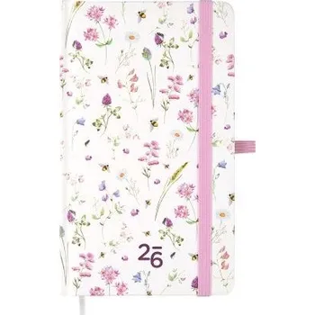 Diář ALBI Kapesní diář - Luční květy 2026