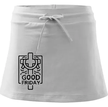 Dámská sukně Good friday - Sportovní sukně - two in one - XL ( Bílá )