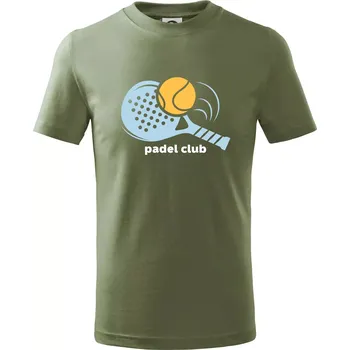 Chlapecké oblečení Padel club - Tričko dětské bavlněné - 158 cm/12 let ( Khaki )