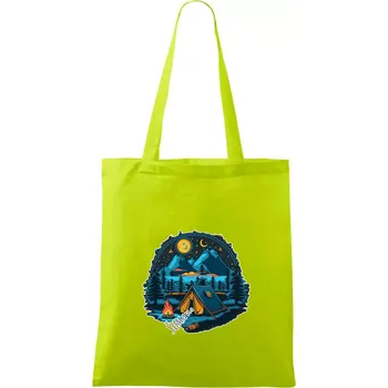 Šumava pod stanem - Taška bavlněná - 42 x 38 cm ( Limetková )