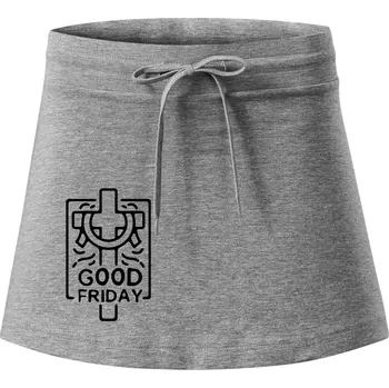 Dámská sukně Good friday - Sportovní sukně - two in one - L ( Tmavě šedý melír )