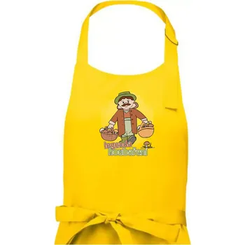 Kuchyňská zástěra Legenda houbaření - Pánská zástěra na vaření - Univerzální velikost ( Žlutá )